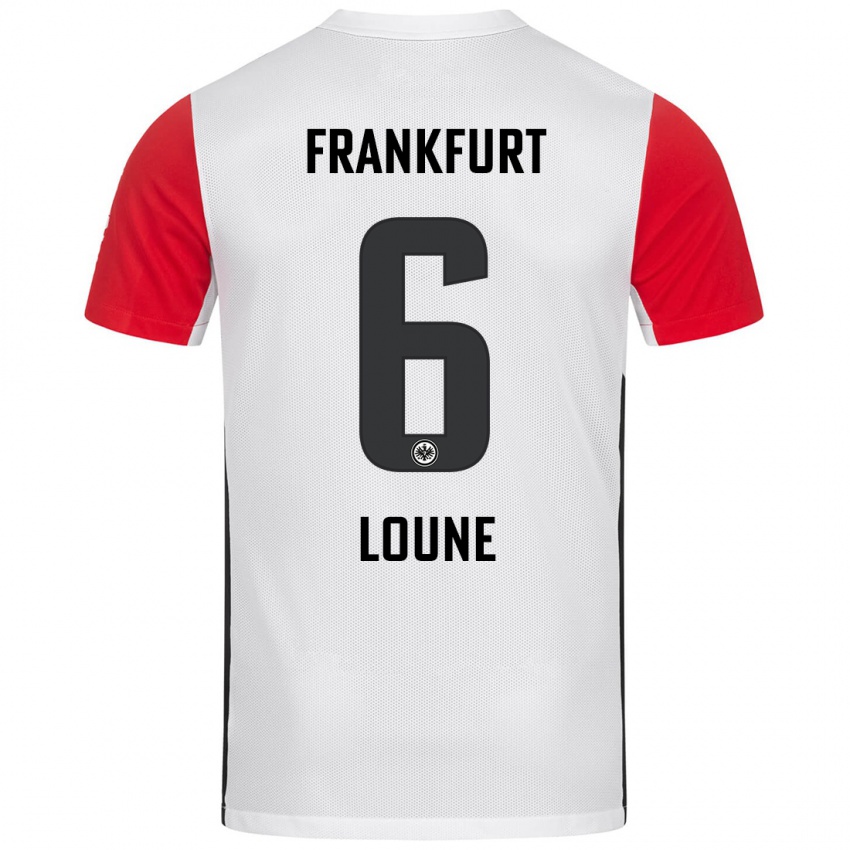 Kinderen Adam Loune #6 Wit Rood Thuisshirt Thuistenue 2024/25 T-Shirt