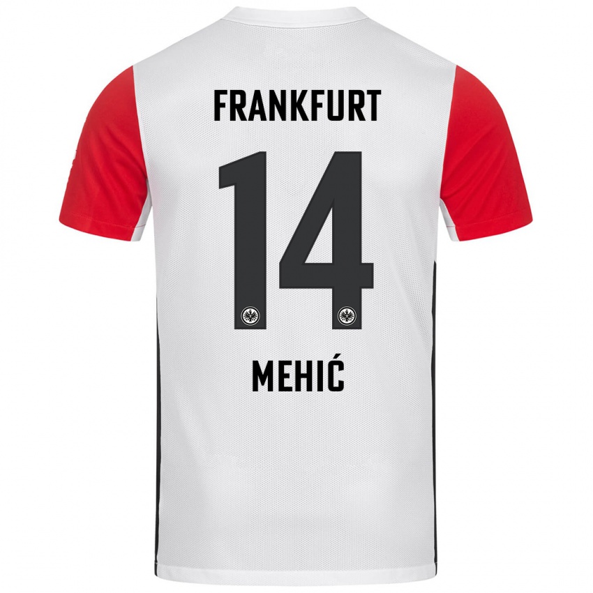 Kinderen Liam Mehić #14 Wit Rood Thuisshirt Thuistenue 2024/25 T-Shirt