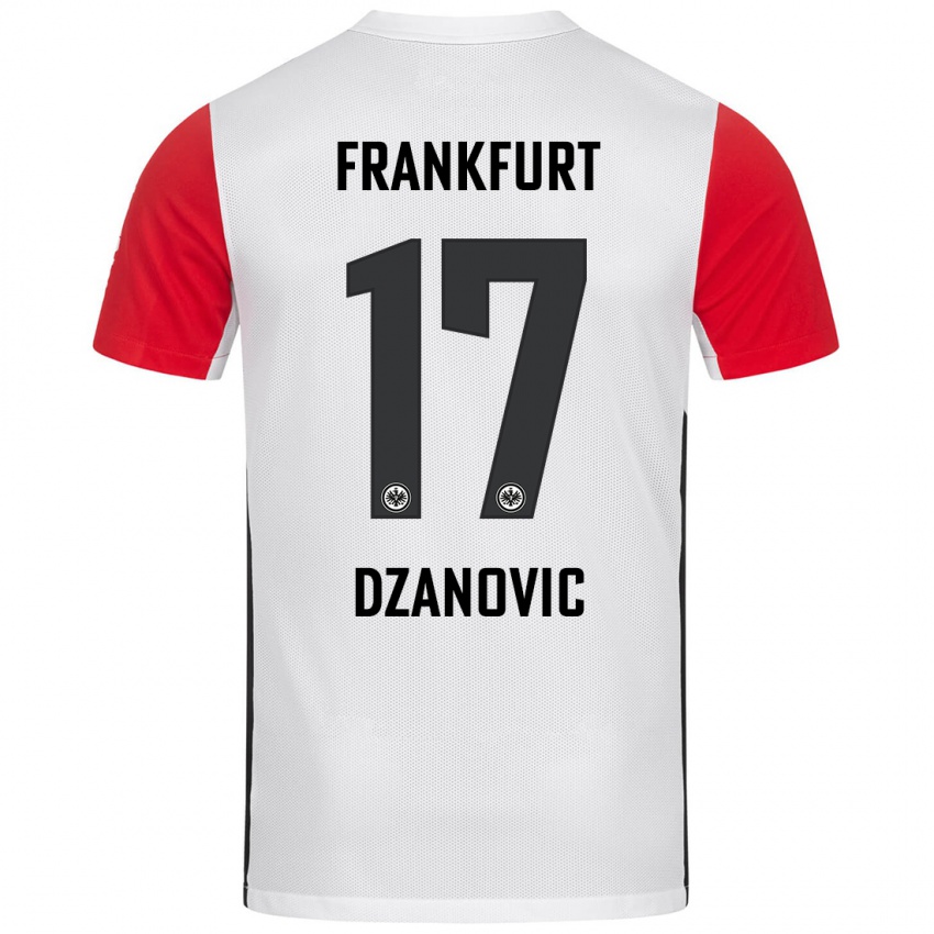 Kinderen Benjamin Dzanovic #17 Wit Rood Thuisshirt Thuistenue 2024/25 T-Shirt