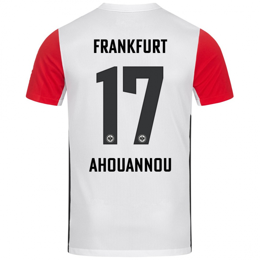 Kinderen Yannis Ahouannou #17 Wit Rood Thuisshirt Thuistenue 2024/25 T-Shirt