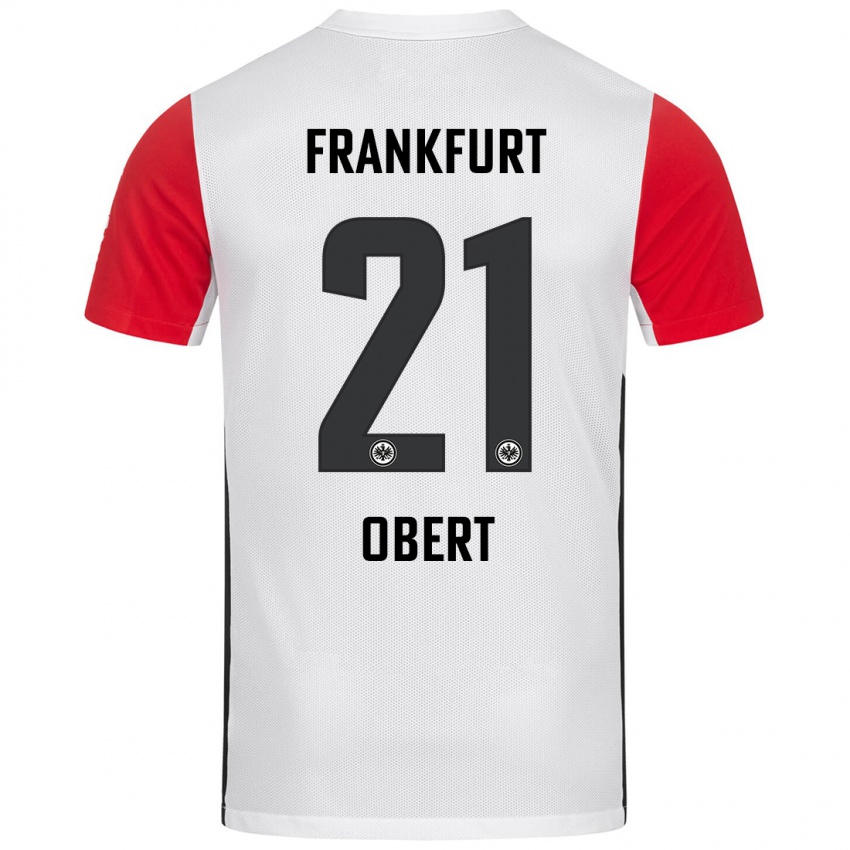 Kinderen Yuriy Obert #21 Wit Rood Thuisshirt Thuistenue 2024/25 T-Shirt