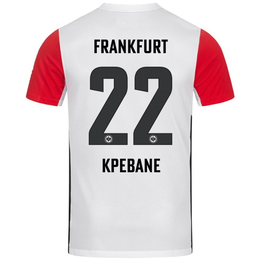 Kinderen Tamiou Kpebane #22 Wit Rood Thuisshirt Thuistenue 2024/25 T-Shirt