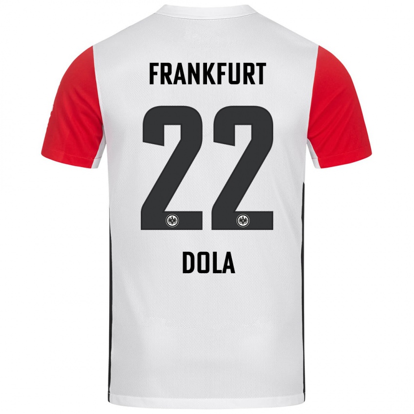 Kinderen Igor Dola #22 Wit Rood Thuisshirt Thuistenue 2024/25 T-Shirt