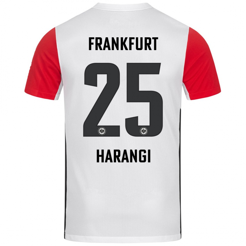 Kinderen Aiden Harangi #25 Wit Rood Thuisshirt Thuistenue 2024/25 T-Shirt