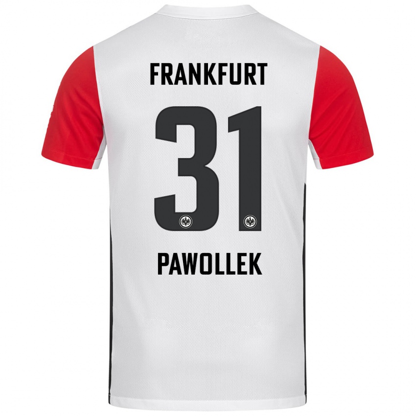 Kinderen Tanja Pawollek #31 Wit Rood Thuisshirt Thuistenue 2024/25 T-Shirt