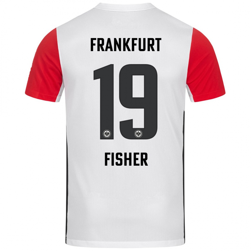 Kinderen Ben-Luca Fisher #19 Wit Rood Thuisshirt Thuistenue 2024/25 T-Shirt