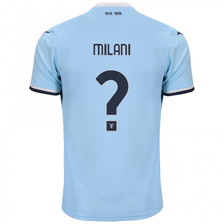 Kinderen Alessandro Milani #0 Blauw Thuisshirt Thuistenue 2024/25 T-Shirt