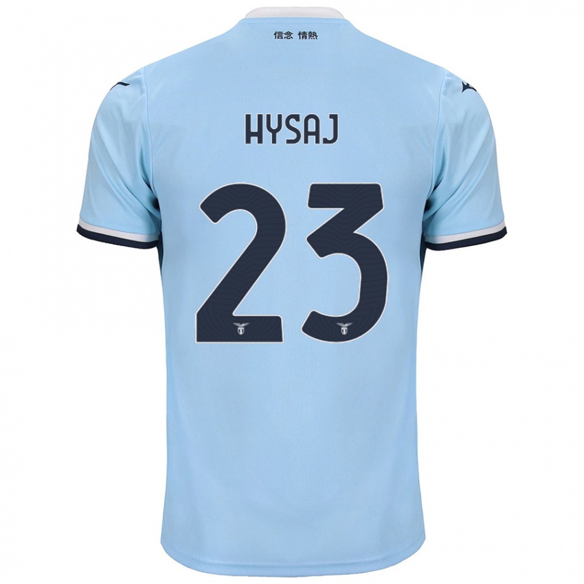 Kinderen Elseid Hysaj #23 Blauw Thuisshirt Thuistenue 2024/25 T-Shirt