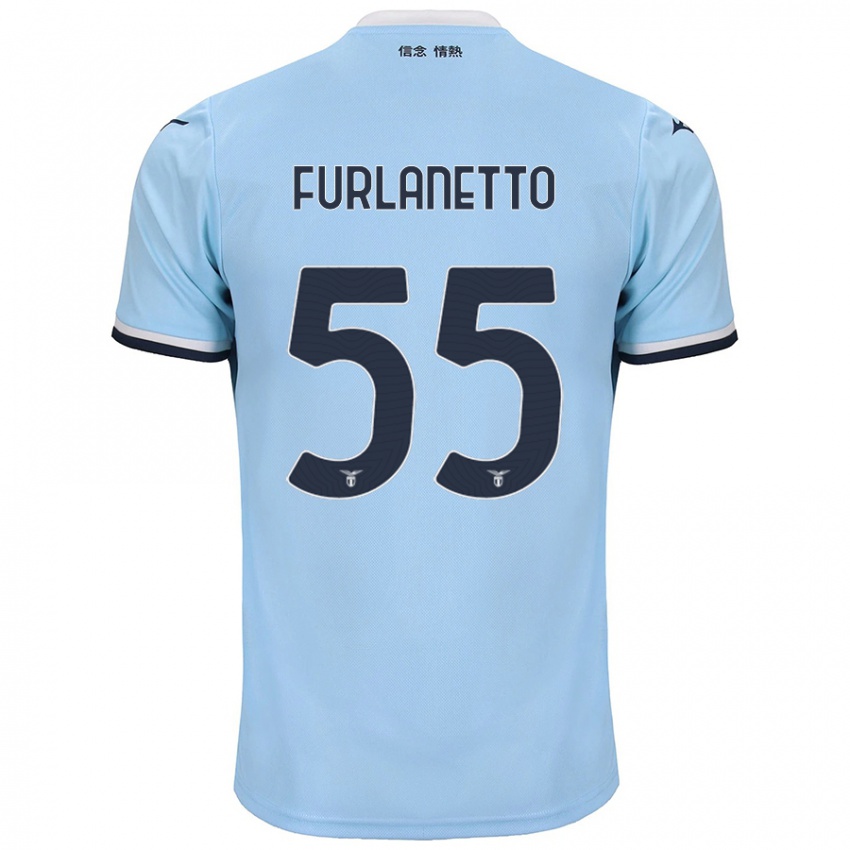 Kinderen Alessio Furlanetto #55 Blauw Thuisshirt Thuistenue 2024/25 T-Shirt