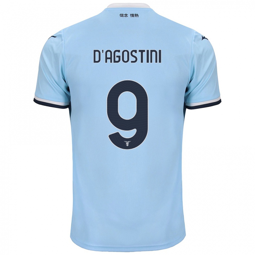 Kinderen Lorenzo D'agostini #9 Blauw Thuisshirt Thuistenue 2024/25 T-Shirt