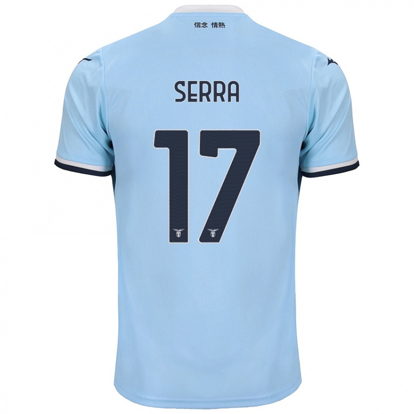 Kinderen Federico Serra #17 Blauw Thuisshirt Thuistenue 2024/25 T-Shirt