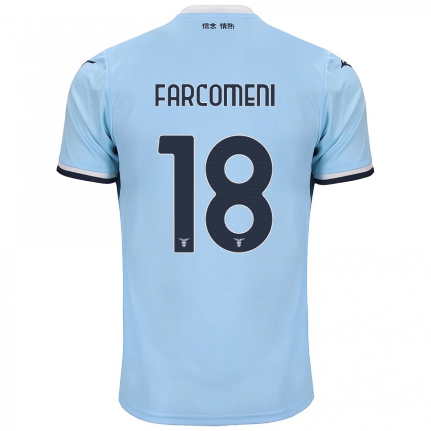 Kinderen Valerio Farcomeni #18 Blauw Thuisshirt Thuistenue 2024/25 T-Shirt