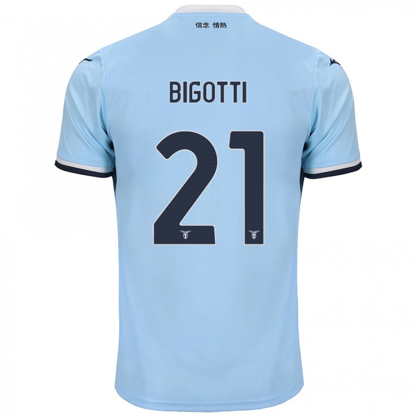 Kinderen Massimo Bigotti #21 Blauw Thuisshirt Thuistenue 2024/25 T-Shirt