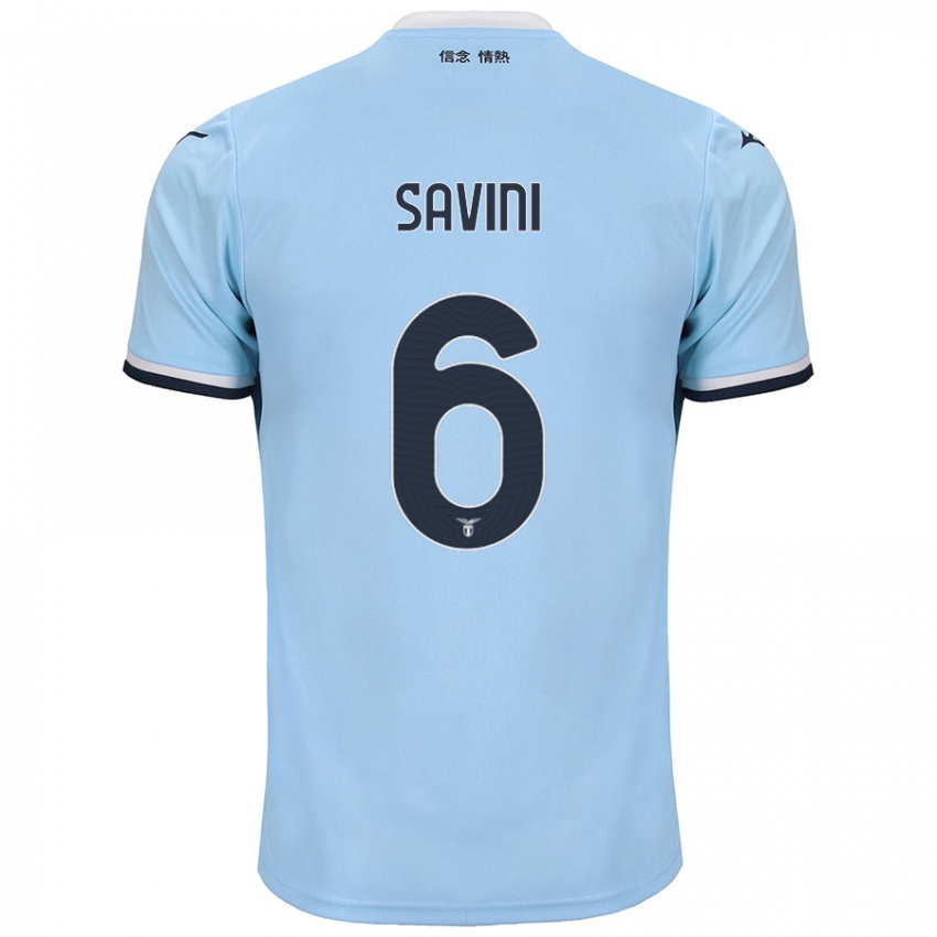 Kinderen Federica Savini #6 Blauw Thuisshirt Thuistenue 2024/25 T-Shirt