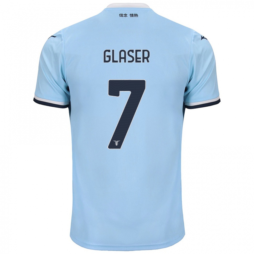 Kinderen Julia Glaser #7 Blauw Thuisshirt Thuistenue 2024/25 T-Shirt