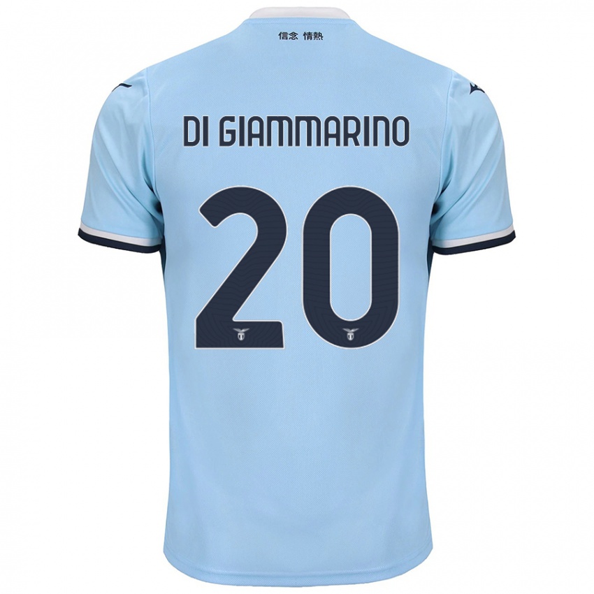 Kinderen Virginia Di Giammarino #20 Blauw Thuisshirt Thuistenue 2024/25 T-Shirt