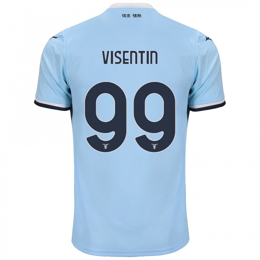 Kinderen Noemi Visentin #99 Blauw Thuisshirt Thuistenue 2024/25 T-Shirt