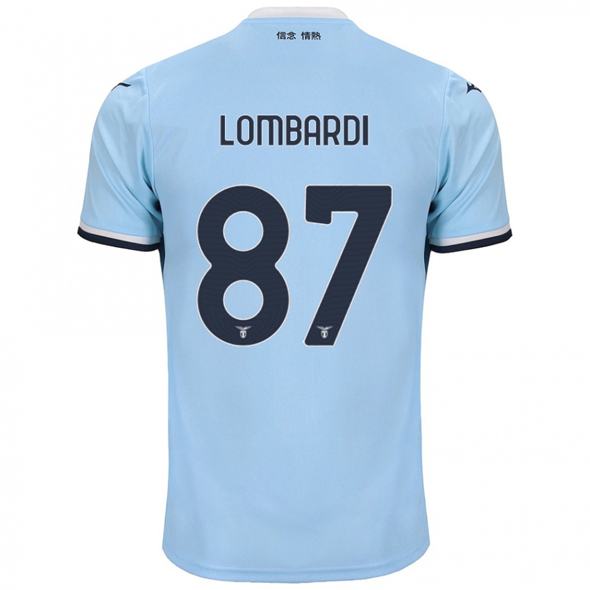 Kinderen Cristiano Lombardi #87 Blauw Thuisshirt Thuistenue 2024/25 T-Shirt