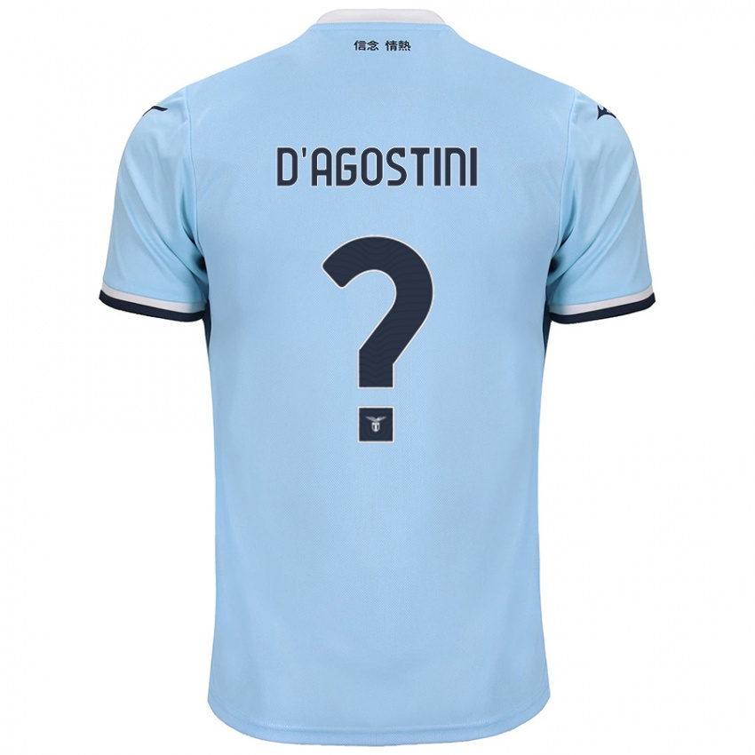 Kinderen Stefano D'agostini #0 Blauw Thuisshirt Thuistenue 2024/25 T-Shirt