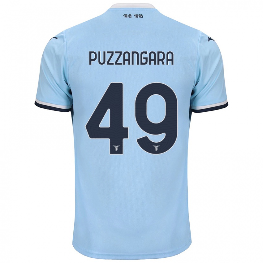 Kinderen Angelo Antonio Puzzangara #49 Blauw Thuisshirt Thuistenue 2024/25 T-Shirt