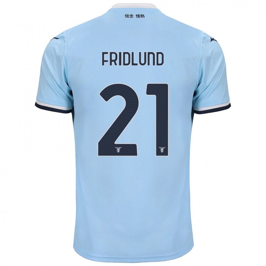 Kinderen Johanne Fridlund #21 Blauw Thuisshirt Thuistenue 2024/25 T-Shirt