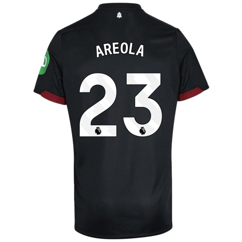 Kinderen Alphonse Areola #23 Zwart Wit Uitshirt Uittenue 2024/25 T-Shirt