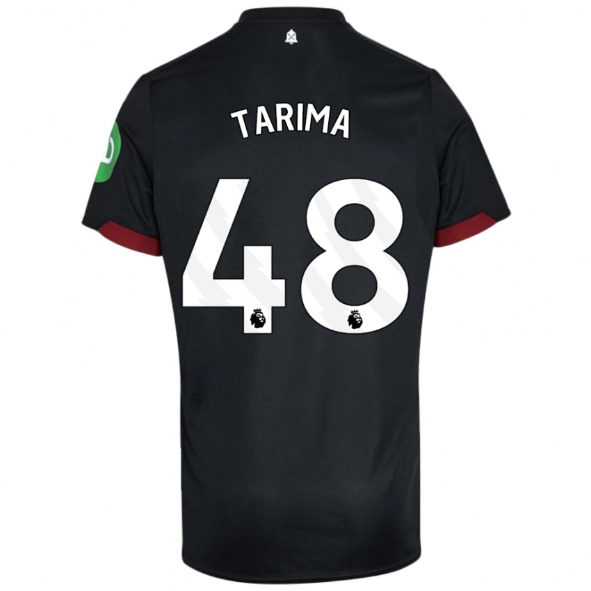 Kinderen Sean Tarima #48 Zwart Wit Uitshirt Uittenue 2024/25 T-Shirt