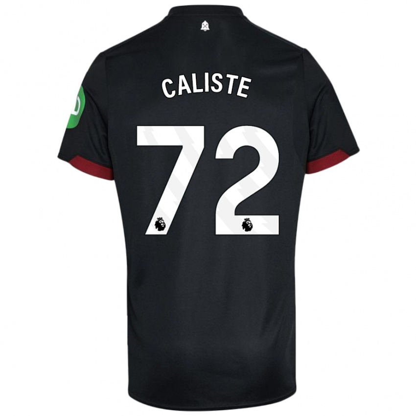 Kinderen Gabriel Caliste #72 Zwart Wit Uitshirt Uittenue 2024/25 T-Shirt