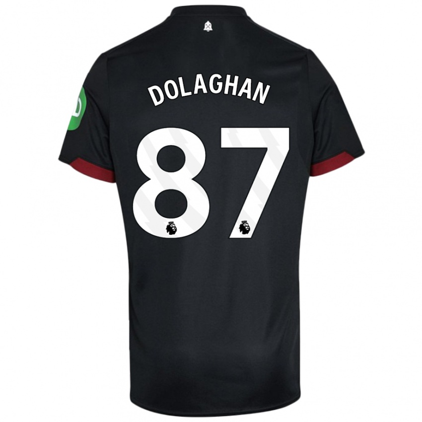 Kinderen Brad Dolaghan #87 Zwart Wit Uitshirt Uittenue 2024/25 T-Shirt