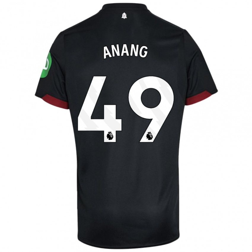 Kinderen Joseph Anang #49 Zwart Wit Uitshirt Uittenue 2024/25 T-Shirt