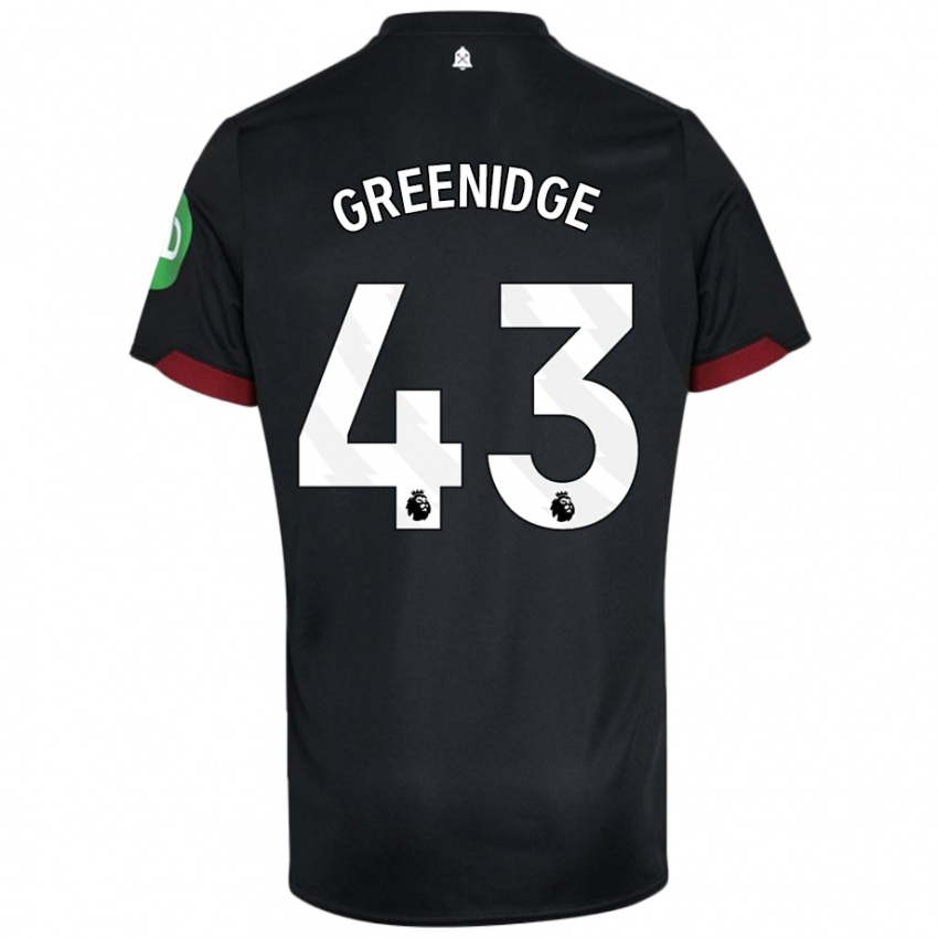 Kinderen Will Greenidge #43 Zwart Wit Uitshirt Uittenue 2024/25 T-Shirt