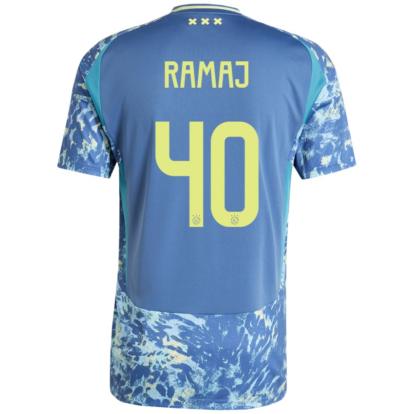 Kinderen Diant Ramaj #40 Grijs Blauw Geel Uitshirt Uittenue 2024/25 T-Shirt