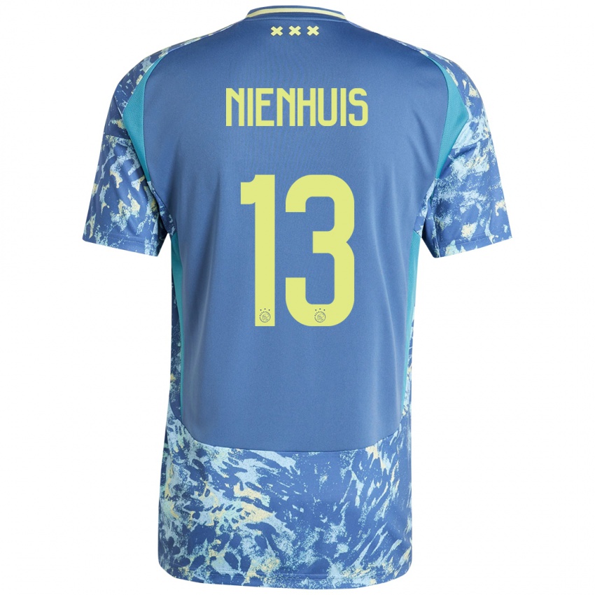 Kinderen Lois Niënhuis #13 Grijs Blauw Geel Uitshirt Uittenue 2024/25 T-Shirt