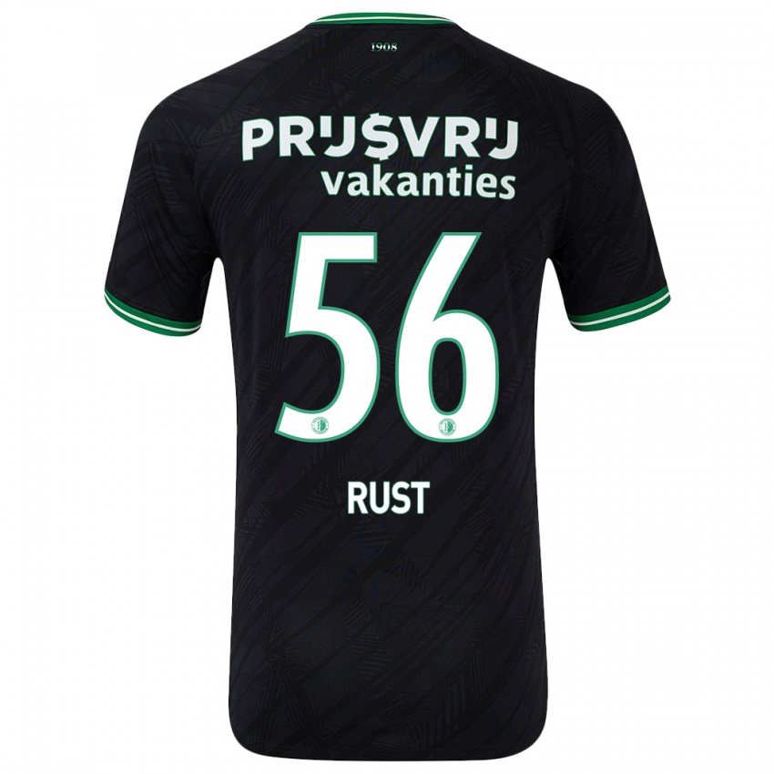 Kinderen Fabiano Rust #56 Zwart Groen Uitshirt Uittenue 2024/25 T-Shirt