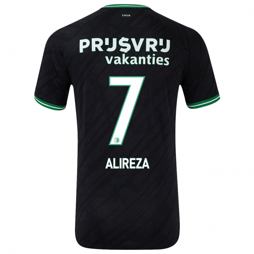 Kinderen Alireza Jahanbakhsh #7 Zwart Groen Uitshirt Uittenue 2024/25 T-Shirt