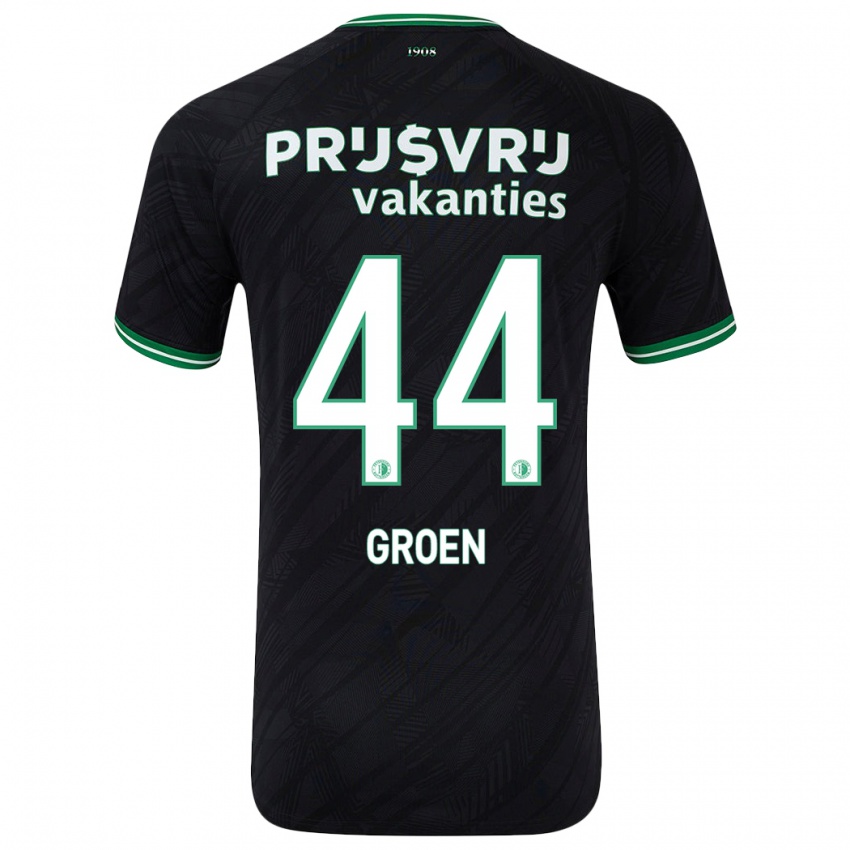 Kinderen Nesto Groen #44 Zwart Groen Uitshirt Uittenue 2024/25 T-Shirt