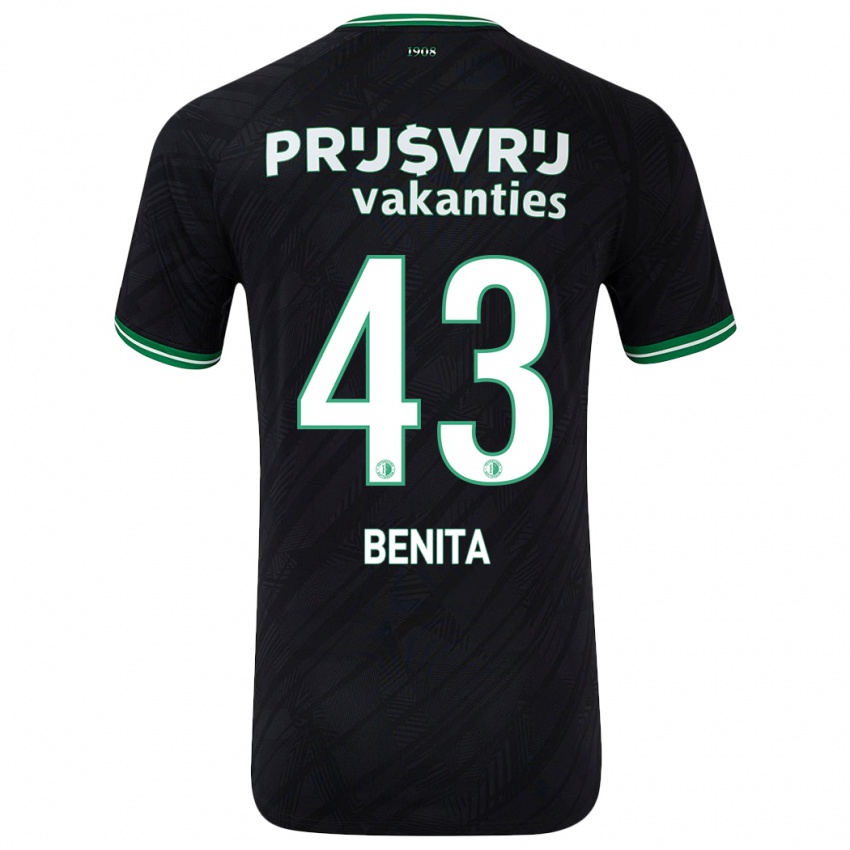 Kinderen Mimeirhel Benita #43 Zwart Groen Uitshirt Uittenue 2024/25 T-Shirt