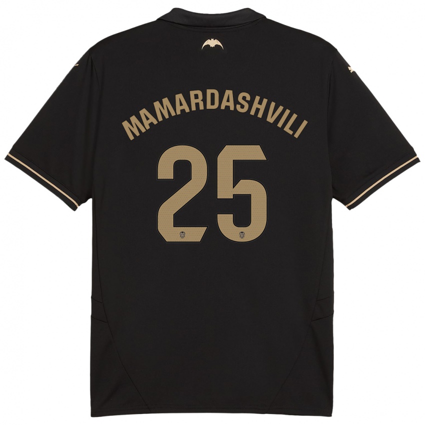 Kinderen Giorgi Mamardashvili #25 Zwart Uitshirt Uittenue 2024/25 T-Shirt