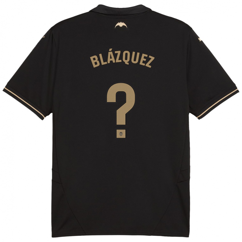 Kinderen Aimar Blázquez #0 Zwart Uitshirt Uittenue 2024/25 T-Shirt