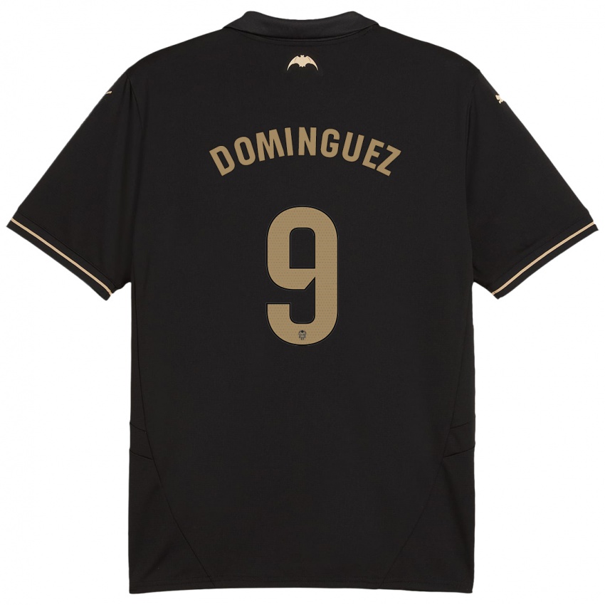 Kinderen Mario Dominguez #9 Zwart Uitshirt Uittenue 2024/25 T-Shirt