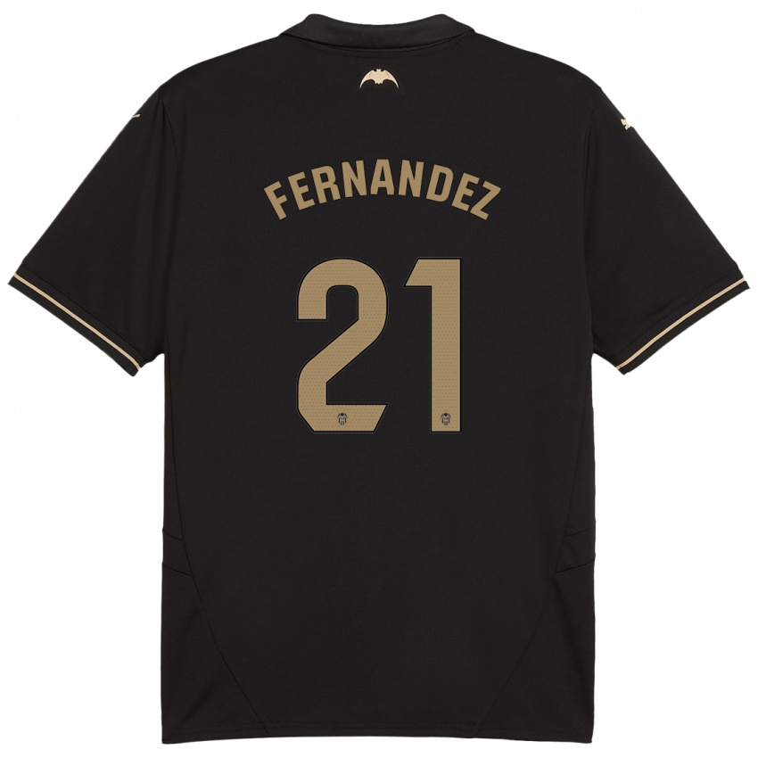 Kinderen Estela Fernández #21 Zwart Uitshirt Uittenue 2024/25 T-Shirt