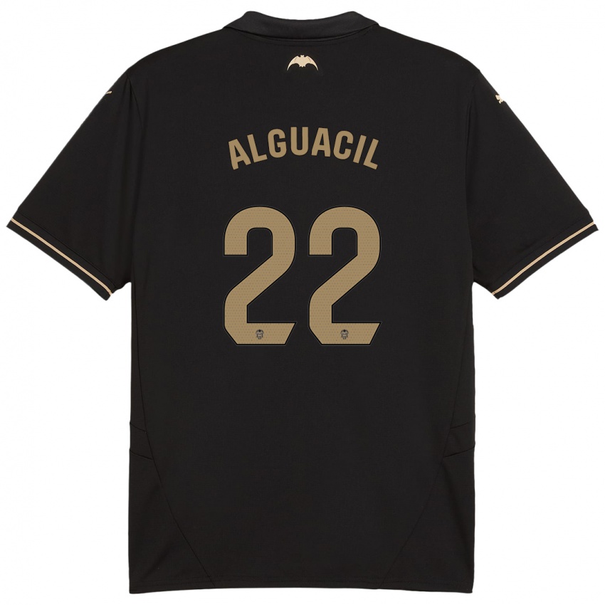 Kinderen Ainhoa Alguacil #22 Zwart Uitshirt Uittenue 2024/25 T-Shirt