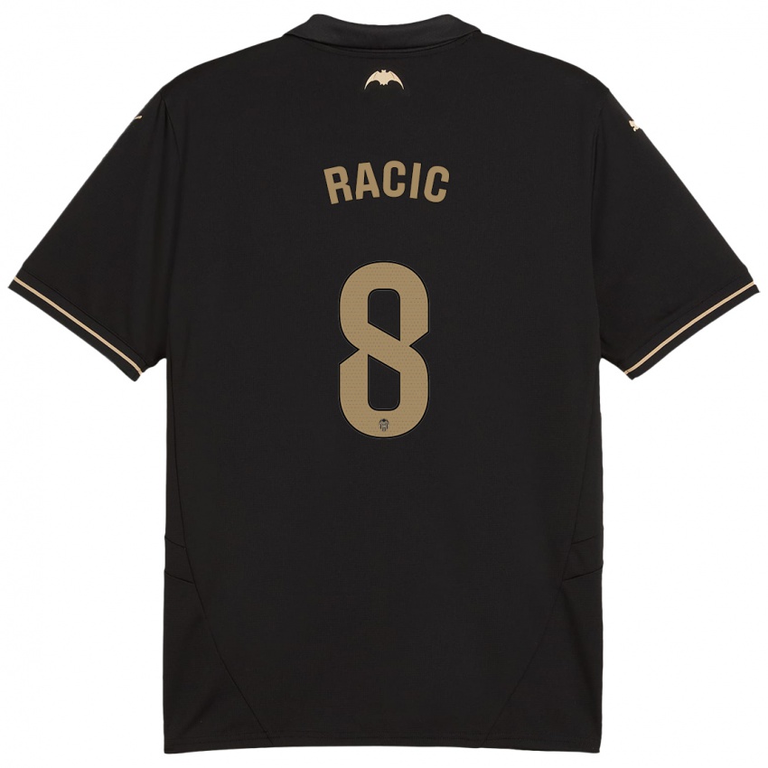 Kinderen Uros Racic #8 Zwart Uitshirt Uittenue 2024/25 T-Shirt