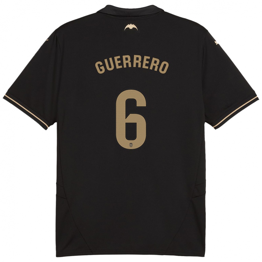 Kinderen Paula Guerrero #6 Zwart Uitshirt Uittenue 2024/25 T-Shirt