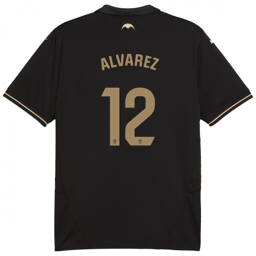 Kinderen Sofia Alvarez #12 Zwart Uitshirt Uittenue 2024/25 T-Shirt