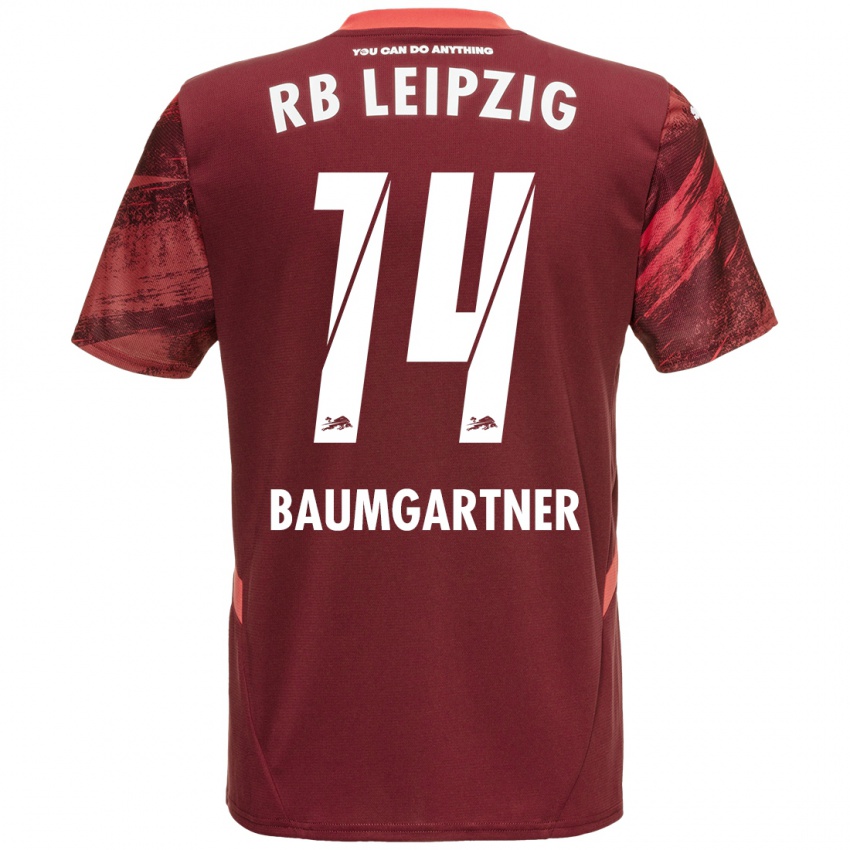 Kinderen Christoph Baumgartner #14 Bordeauxrood Uitshirt Uittenue 2024/25 T-Shirt