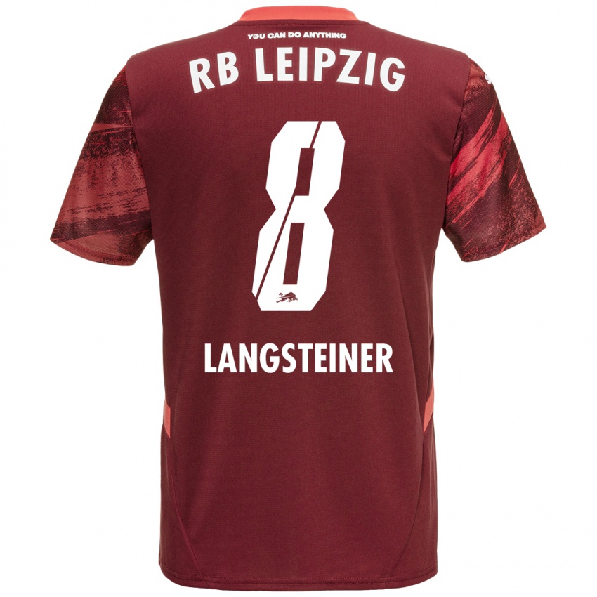 Kinderen Toni Langsteiner #8 Bordeauxrood Uitshirt Uittenue 2024/25 T-Shirt