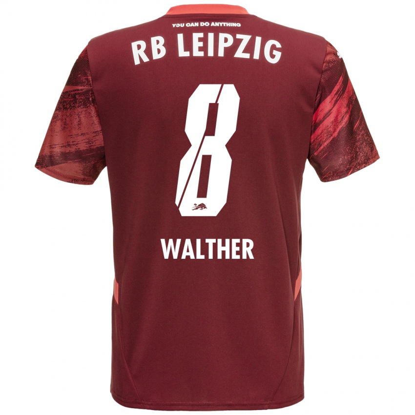 Kinderen Kofi Walther #8 Bordeauxrood Uitshirt Uittenue 2024/25 T-Shirt