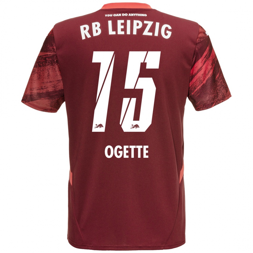 Kinderen Israel Ogette #15 Bordeauxrood Uitshirt Uittenue 2024/25 T-Shirt