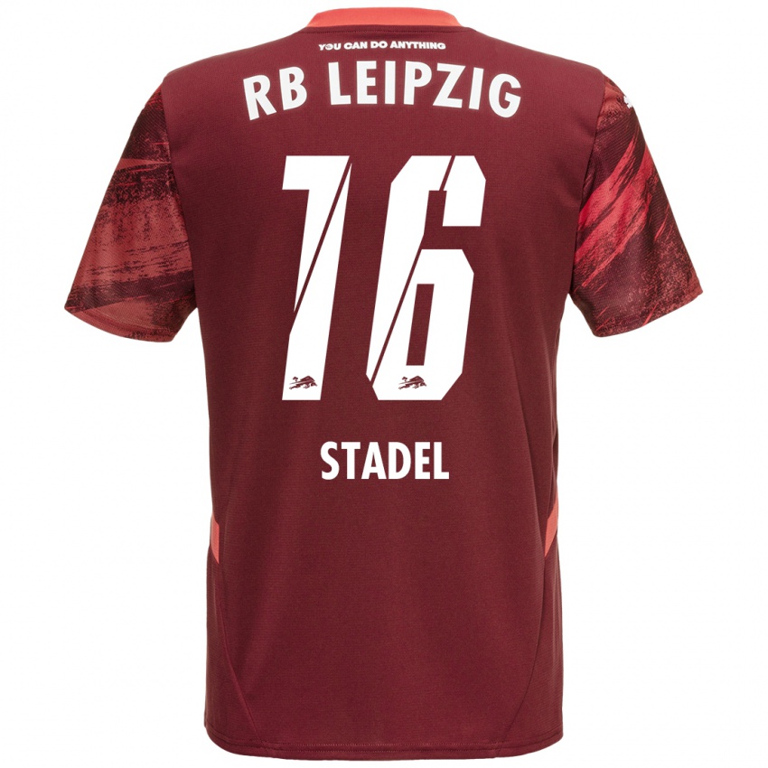 Kinderen Maddox Stadel #16 Bordeauxrood Uitshirt Uittenue 2024/25 T-Shirt